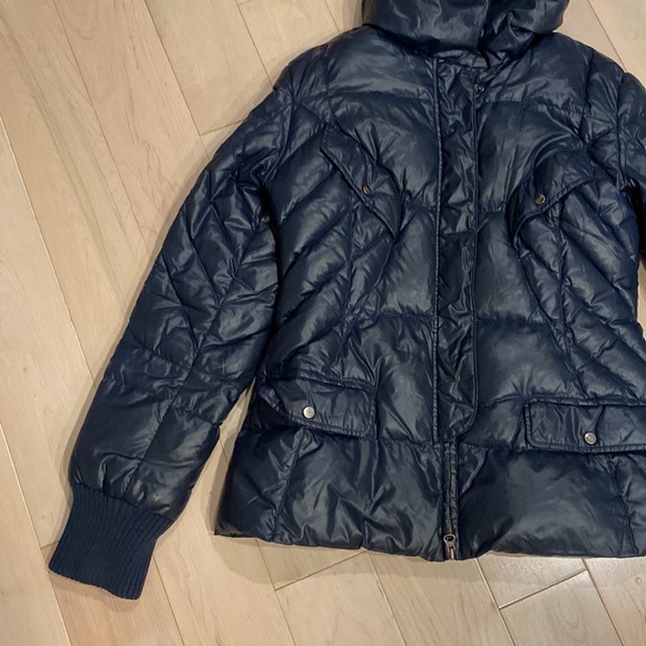 Add down navy puffer quilted down warm jacket 6 - Picture 2 of 13
